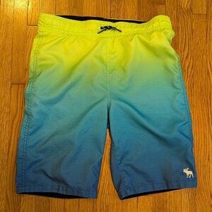 Abercrombie Kids Lime Green Swim Shorts